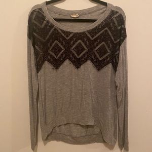 Womens Black Lace Top